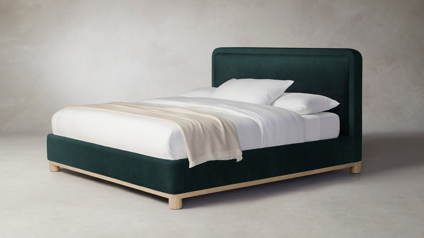 The Kent  - Performance Velvet Emerald Bed - 53" Headboard