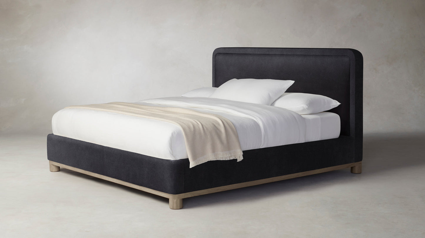 The Kent  - Performance Velvet Flannel Bed - 47" Headboard