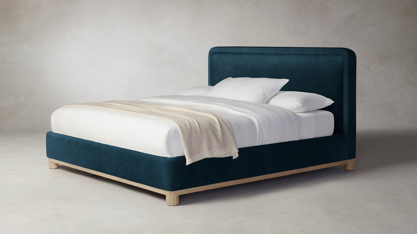 The Kent  - Performance Velvet Lagoon Bed - 41" Headboard