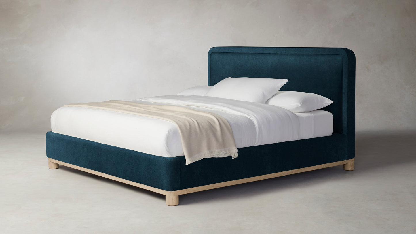 The Kent  - Performance Velvet Lagoon Bed - 53" Headboard