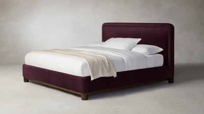 The Kent  - Performance Velvet Merlot Bed - 41" Headboard