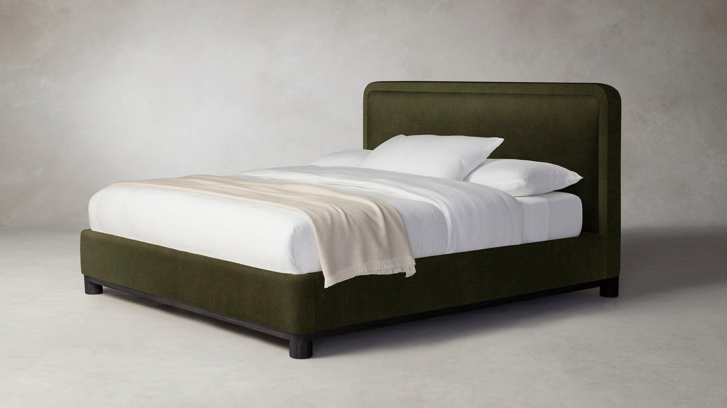 The Kent  - Performance Velvet Olive Bed - 47" Headboard