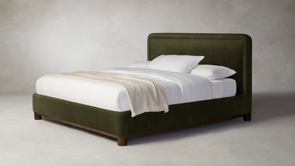 The Kent  - Performance Velvet Olive Bed - 41" Headboard