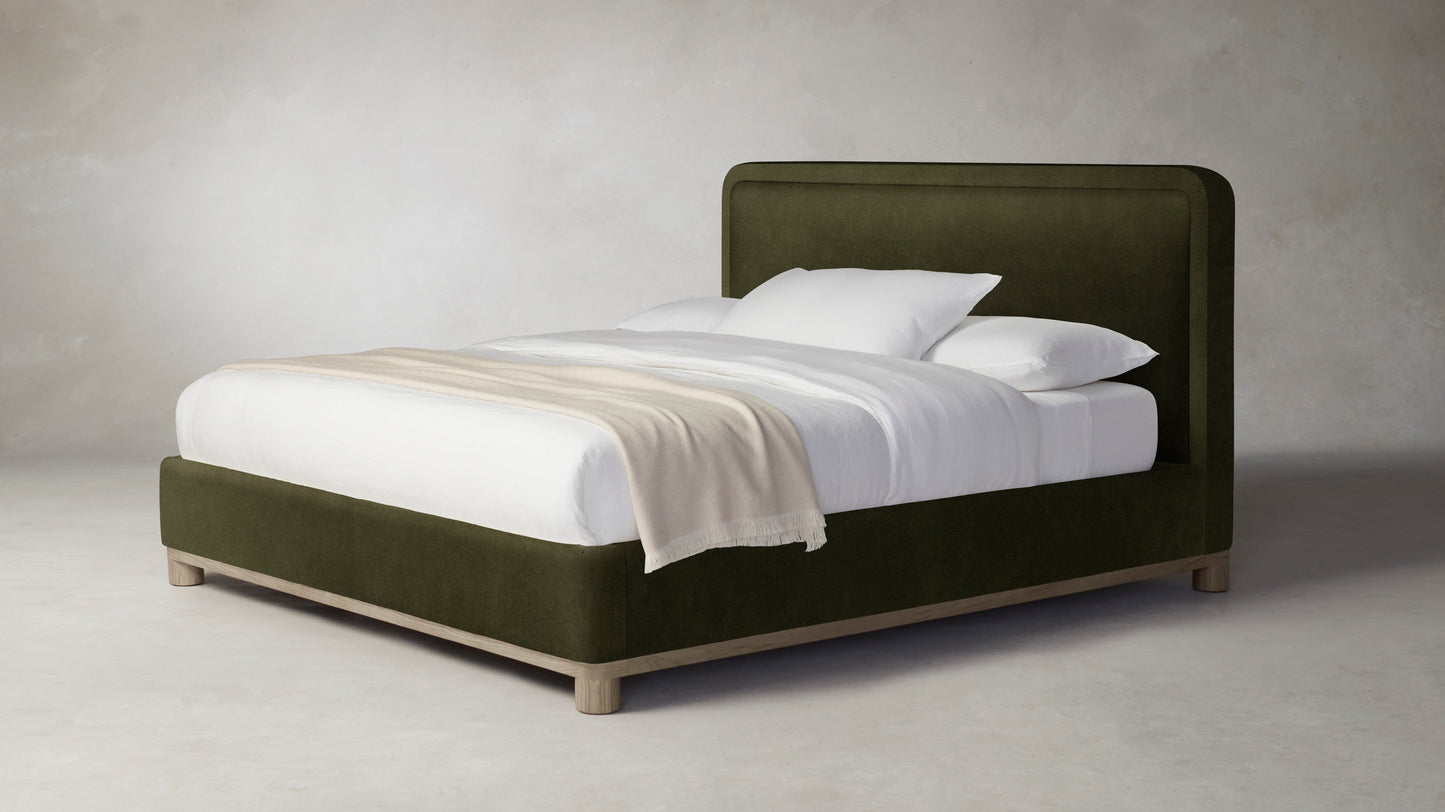 The Kent  - Performance Velvet Olive Bed - 53" Headboard