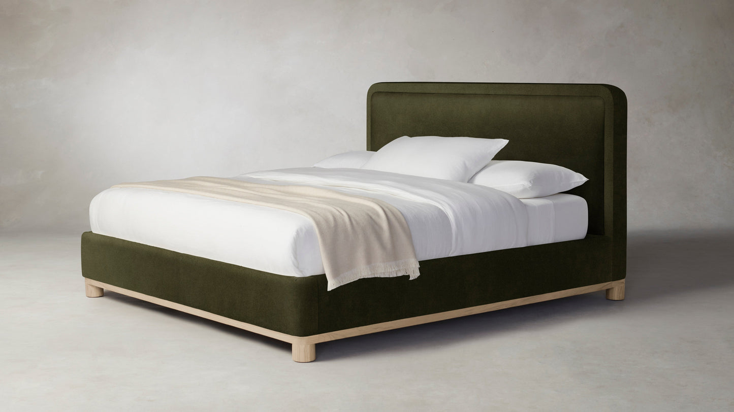 The Kent  - Performance Velvet Olive Bed - 53" Headboard