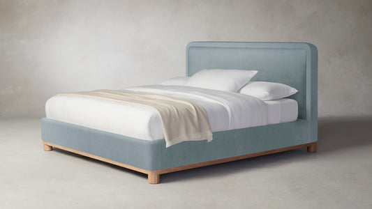 The Kent  - Performance Velvet Sky Bed - 47" Headboard