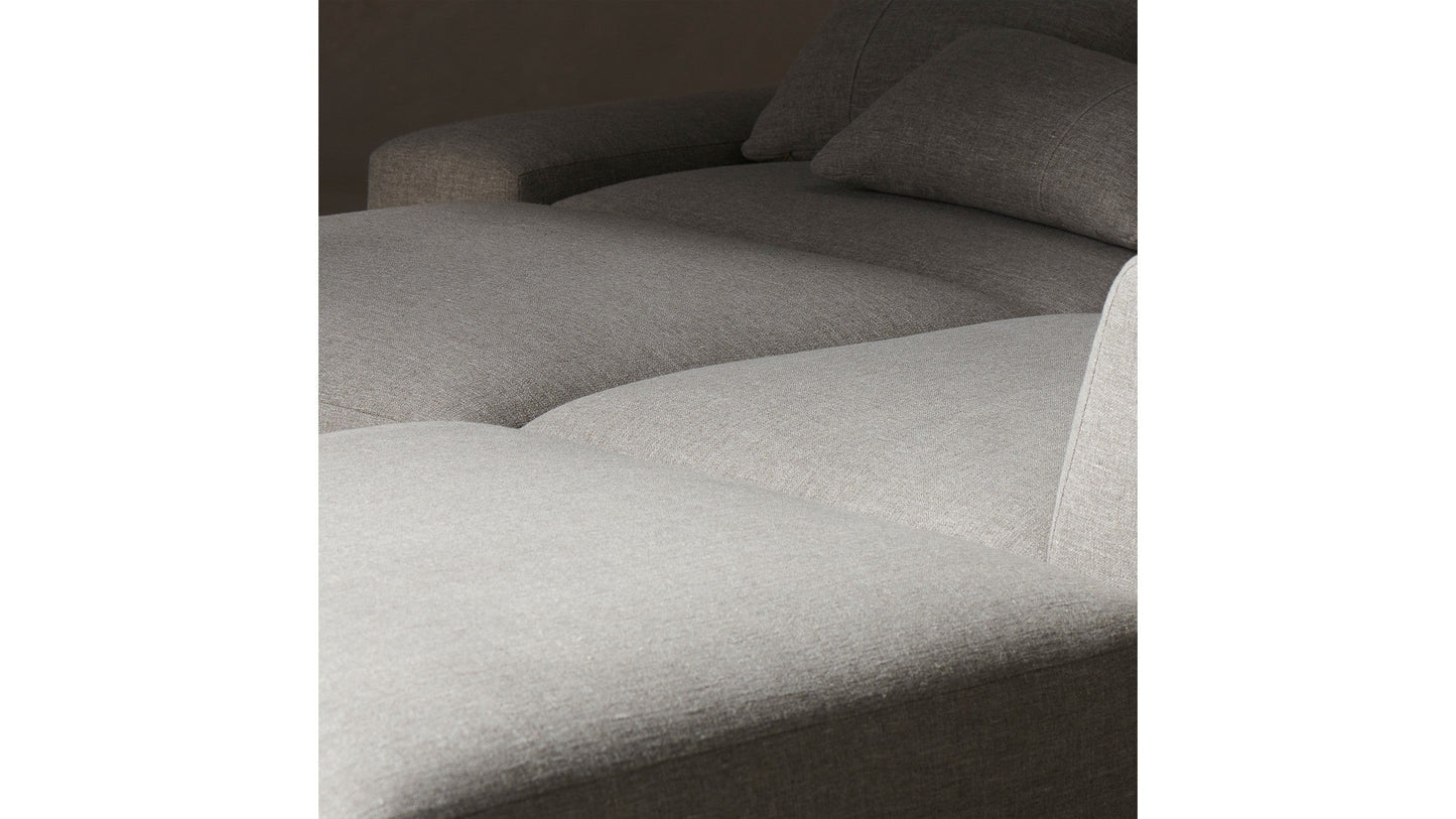 The Breuer Modular  - Belgian Linen Agate Sofa