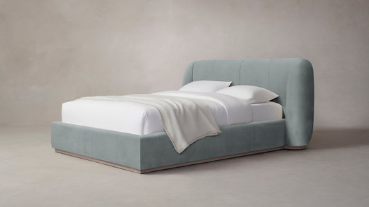 The Smith  - Nubuck Leather Tide Bed - 42" Headboard