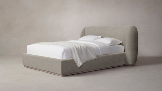 The Smith  - Performance Bouclé Morel Bed - 42" Headboard