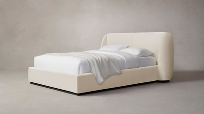 The Smith  - Performance Linen Creme Bed - 42" Headboard