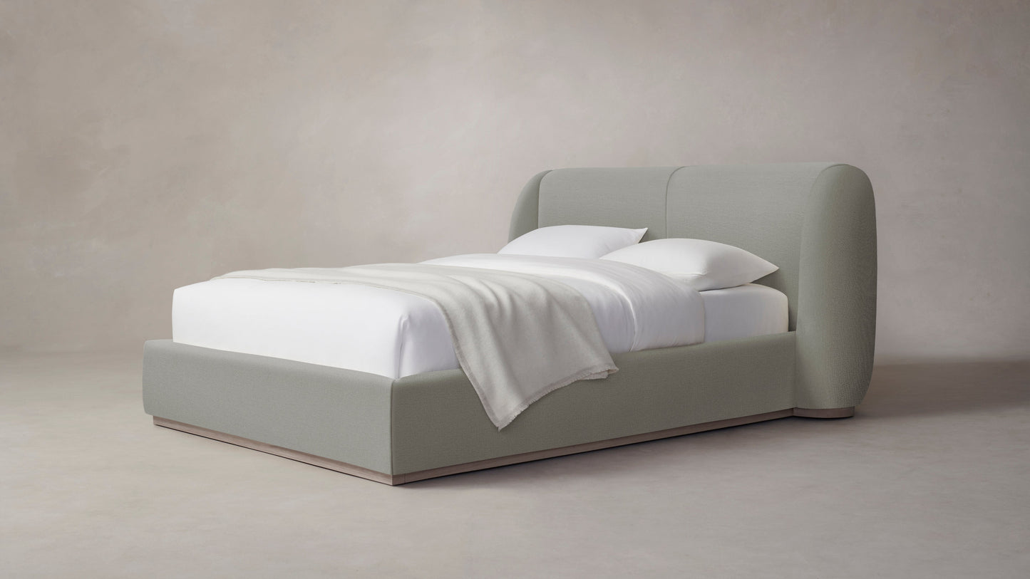 The Smith  - Performance Linen Putty Bed - 42" Headboard