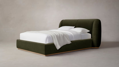 The Smith  - Performance Velvet Olive Bed - 42" Headboard