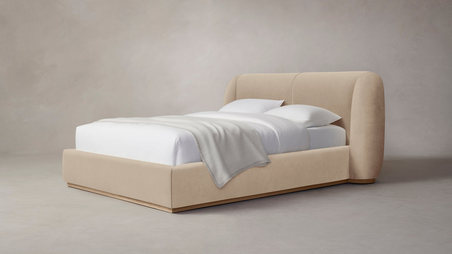 The Smith  - Performance Velvet Taupe Bed - 42" Headboard