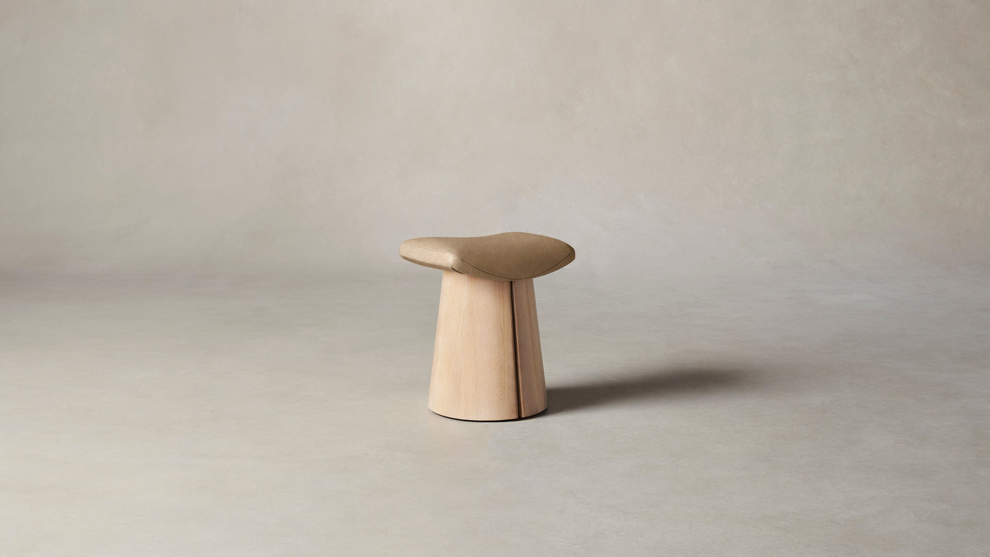 The Weston  - Tuscan Leather Camel Stool